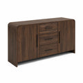Credenza buffet in legno di noce con ante e cassetti