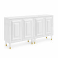 Credenza in MDF con Gambe in Acrilico Trasparente