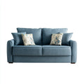 Sofa Set Fabric Upholstery 200x95x90 cm - Blue - Modern Design