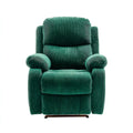 Recliner Chair 85x90x105 cm Fabric Upholstery Lush Green Plush Comfortable Design