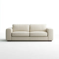 Faux Leather Sofa Set 200x90x85 cm - Cream White - Modern Design