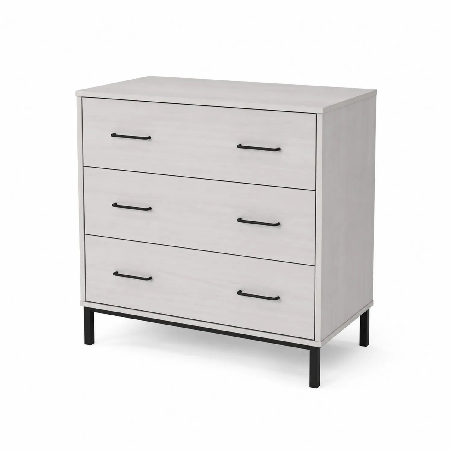 Cassettiera in Legno MDF con Tre Cassetti
