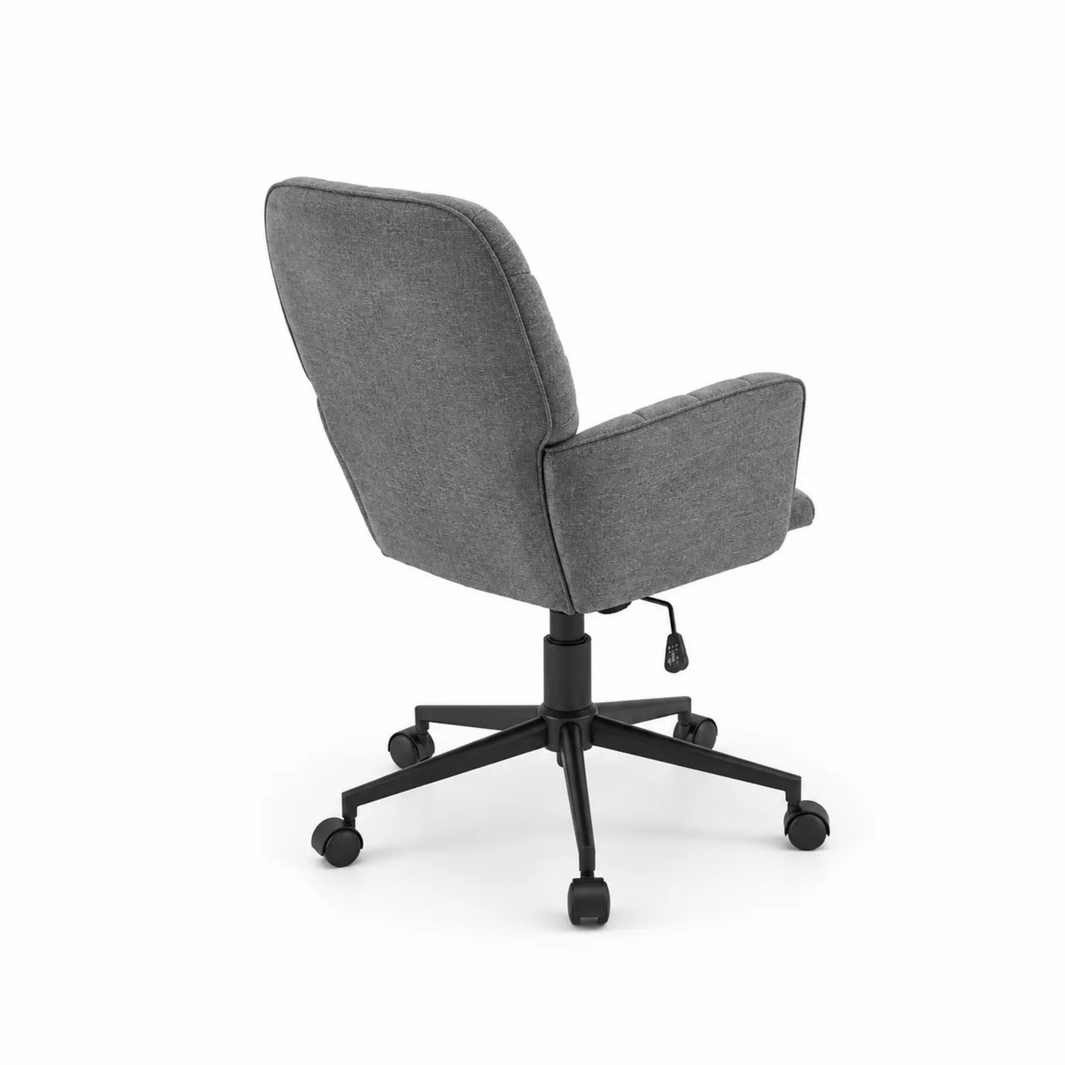 Sedia da ufficio in tessuto con base in metallo, Grigio