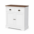 Credenza in legno con cassetti e ante 90x80x40cm