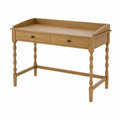 Scrivania in Legno Massello con 2 Cassetti 120x50x75 cm