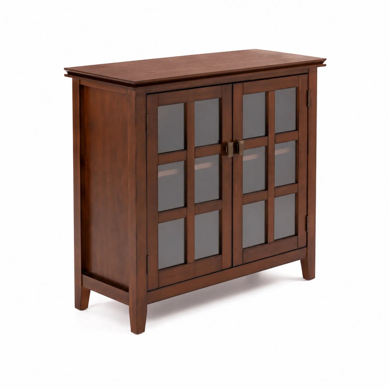 Credenza in legno e vetro 80x35x90 cm