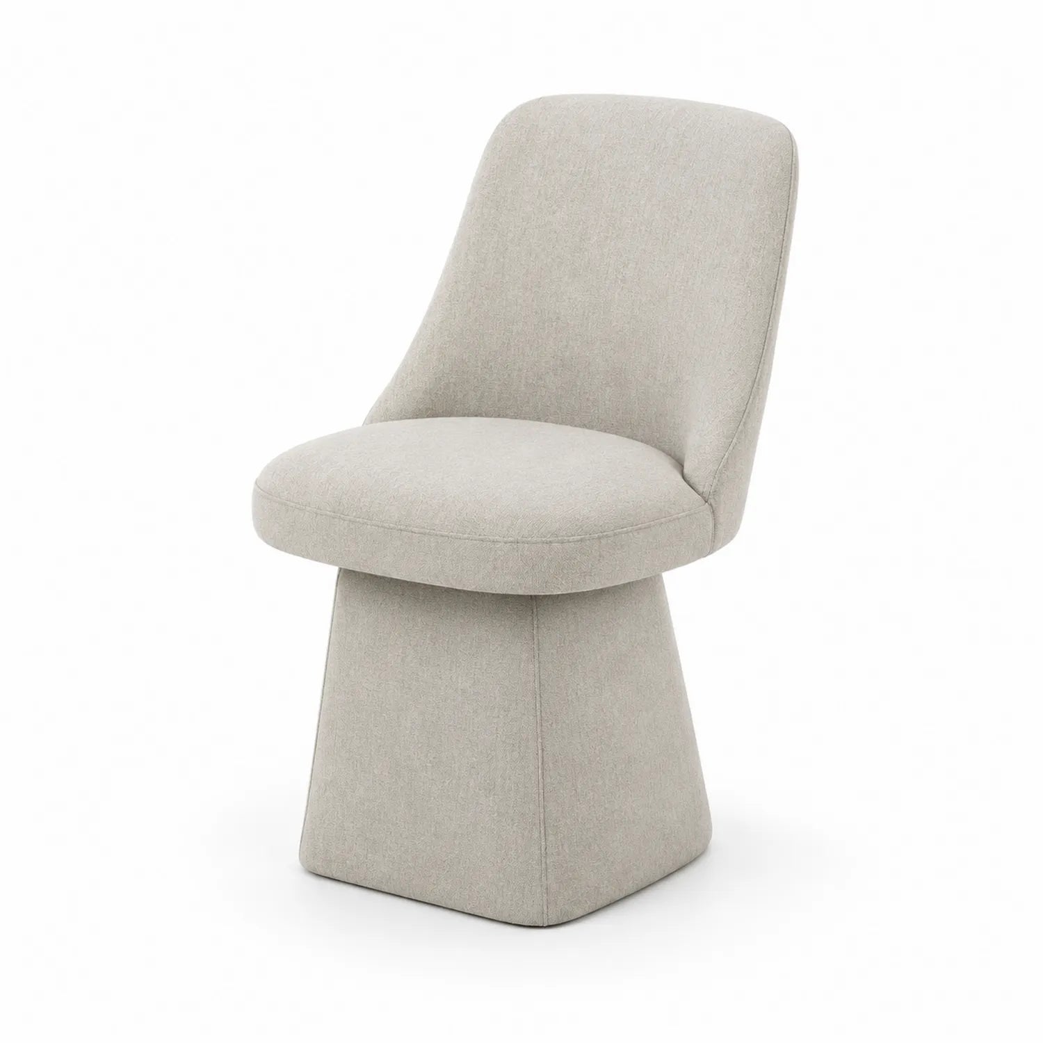 Sedia da Pranzo in Tessuto Poliestere Grigio 45x55x85 cm