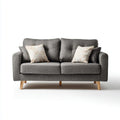 Two-Seater Fabric Sofa 180x90x85 cm - Dark Grey - Modern Design